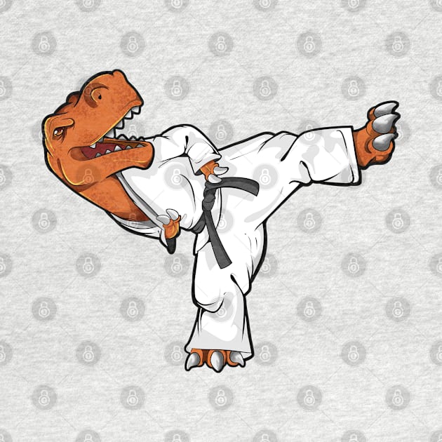 Cartoon TREX does Tang Soo Do by Modern Medieval Design